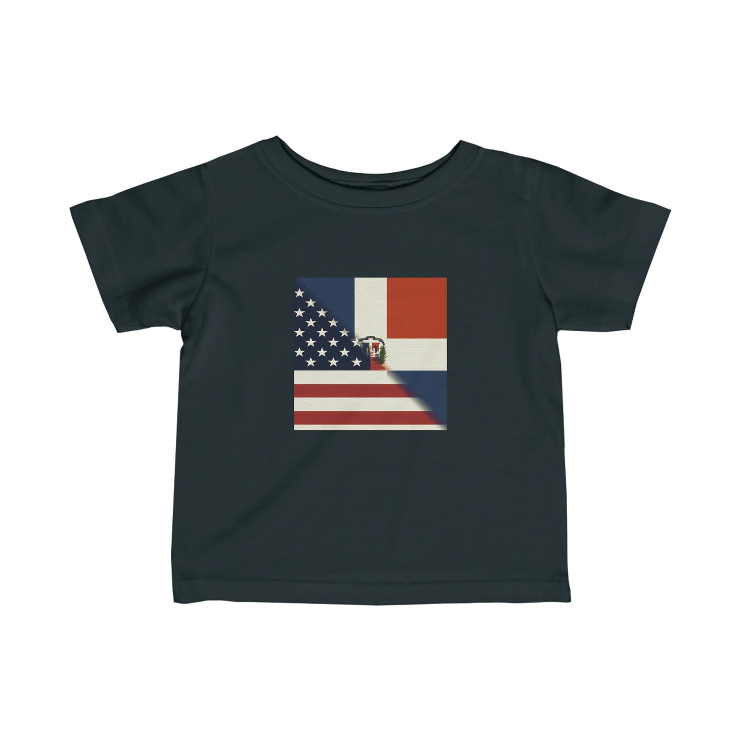 Infant Dominican Republic America Flag | US D.R. Toddler Tee Shirt