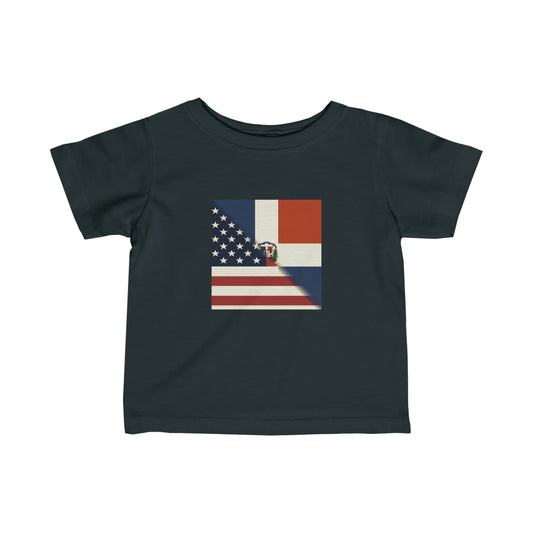 Infant Dominican Republic America Flag | US D.R. Toddler Tee Shirt