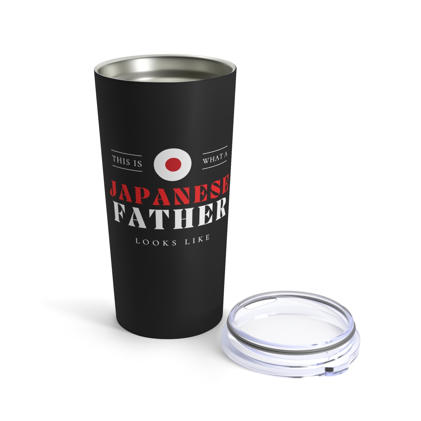 Japanese Father Looks Like Japan Flag Fathers Day Tumbler 20oz Beverage Container