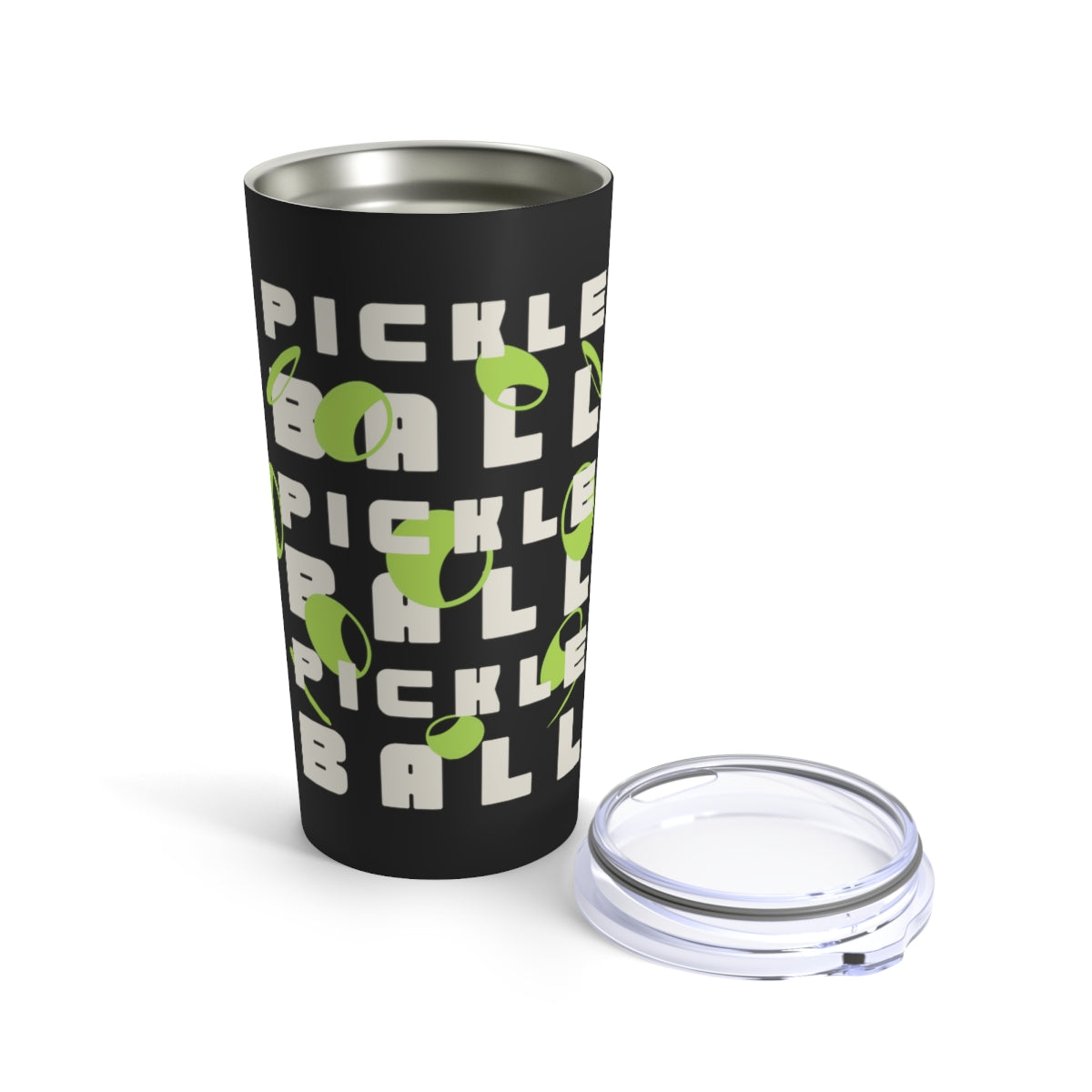 Pickleball Pickleball Green Ball Tumbler 20oz Beverage Container