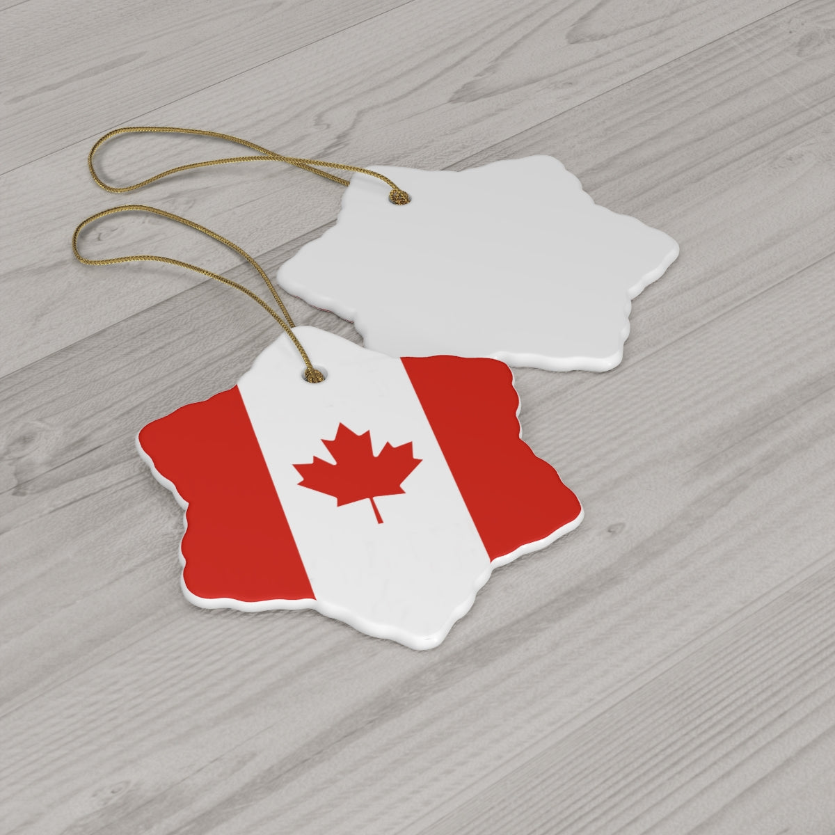 Canada Flag Ceramic Ornaments | Canadian Christmas Tree