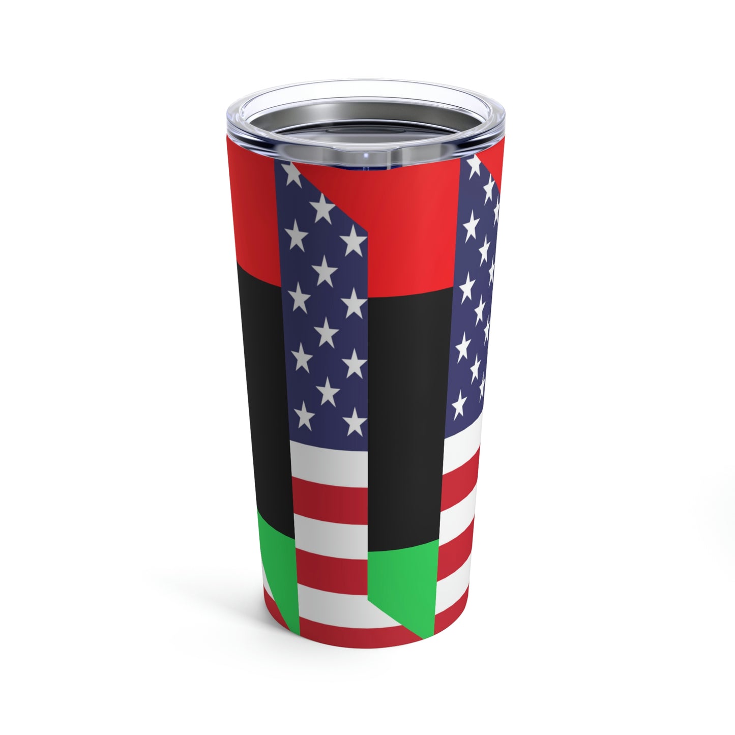 Libya American Flag Libyan USA Tumbler 20oz