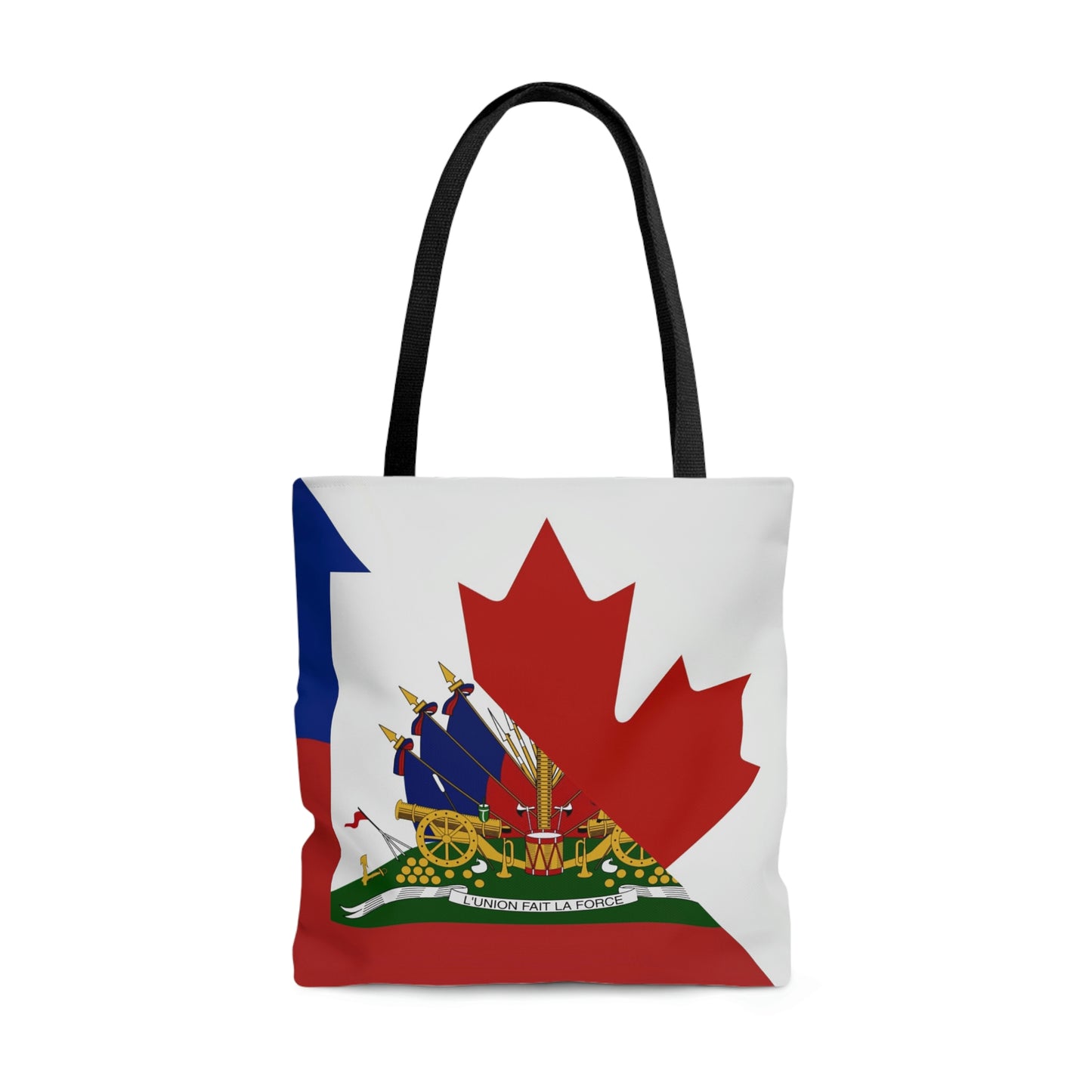 Haitian Canadian Flag | Half Haiti Canada Canadien Tote Bag | Shoulder Bag