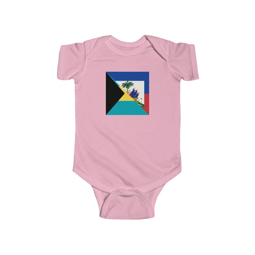 Haiti Bahamas Baby Bodysuit | Haitian Bahamian Baby Boy Girl