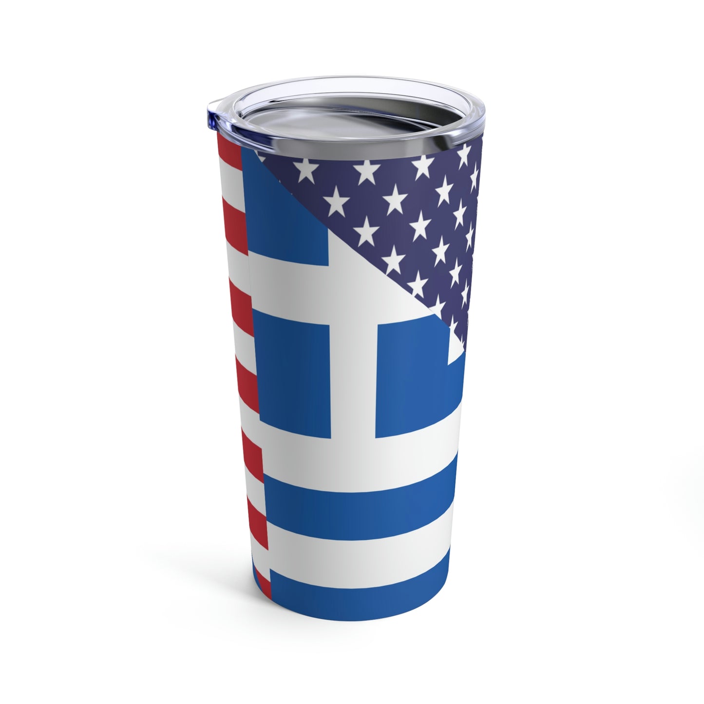 Greece American Flag Greece USA Tumbler 20oz