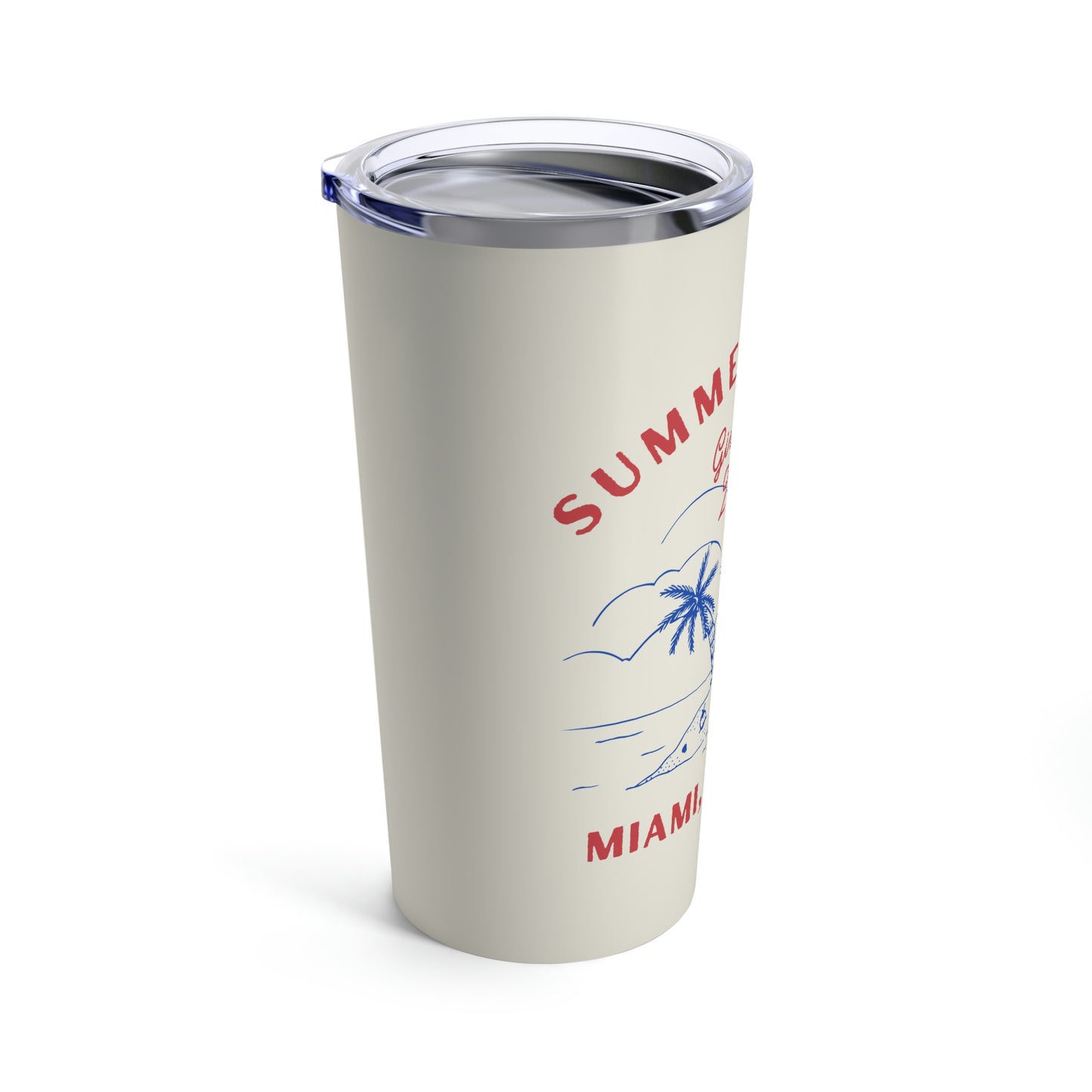 Summer Vacation 2023 Miami Florida Tumbler 20oz Beverage Container