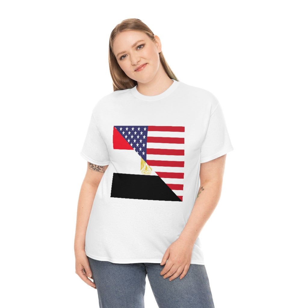 Egyptian American Flag Unisex Tee Shirt | Egypt Tshirt