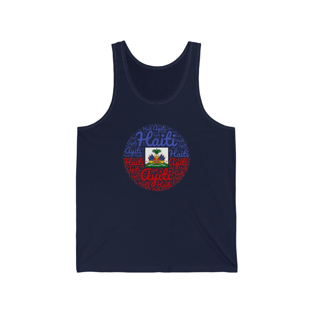 Haiti Ayiti Flag Coat of Arms Tank Top | Unisex Haitian Apparel