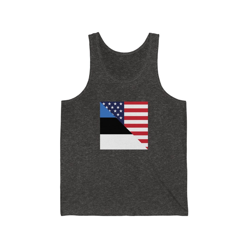 Estonian American Flag Tank Top | Unisex Estonia Men Women Apparel