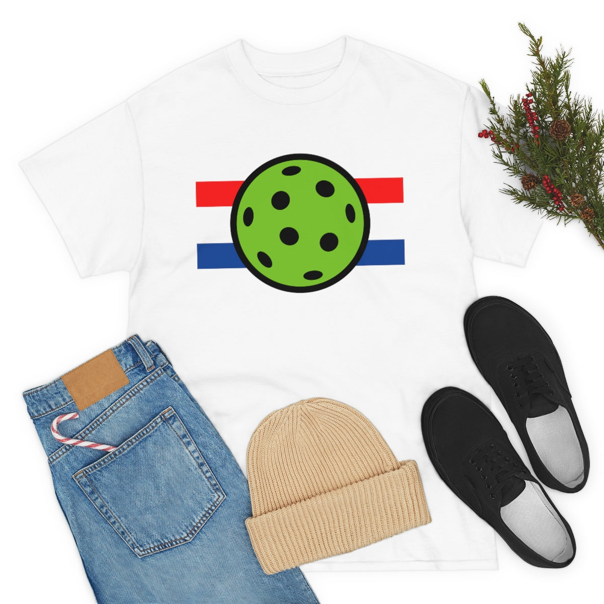 Pickleball Red White and Blue Tee Shirt | Unisex Pickle Ball T-Shirt