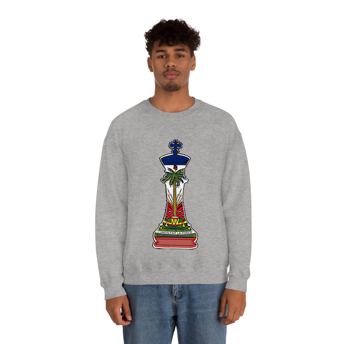 Haitian King Flag Crewneck Sweatshirt