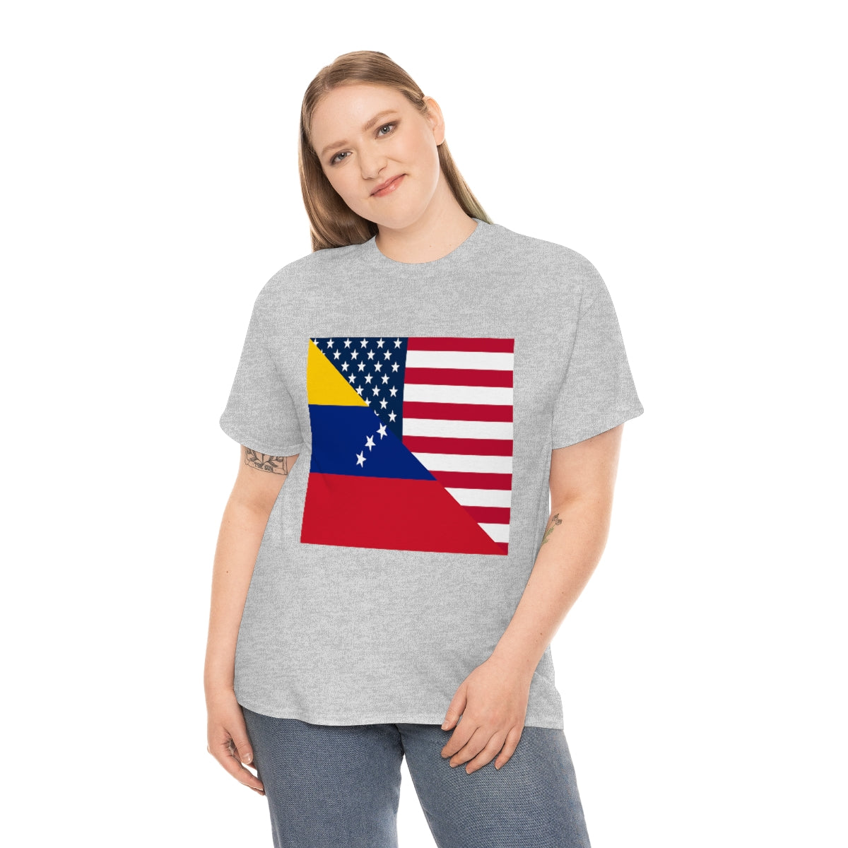 Venezuelan American Flag T-Shirt | Unisex Venezuela USA Tee Shirt