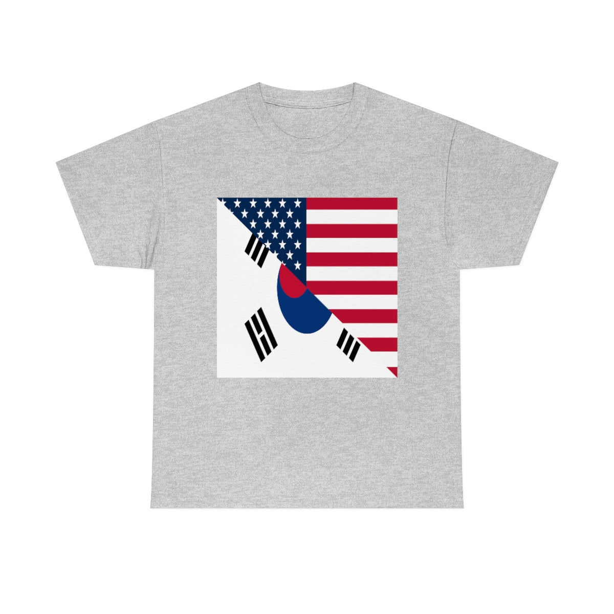 South Korean American Flag Half South Korea USA T-Shirt | Unisex Tee Shirt