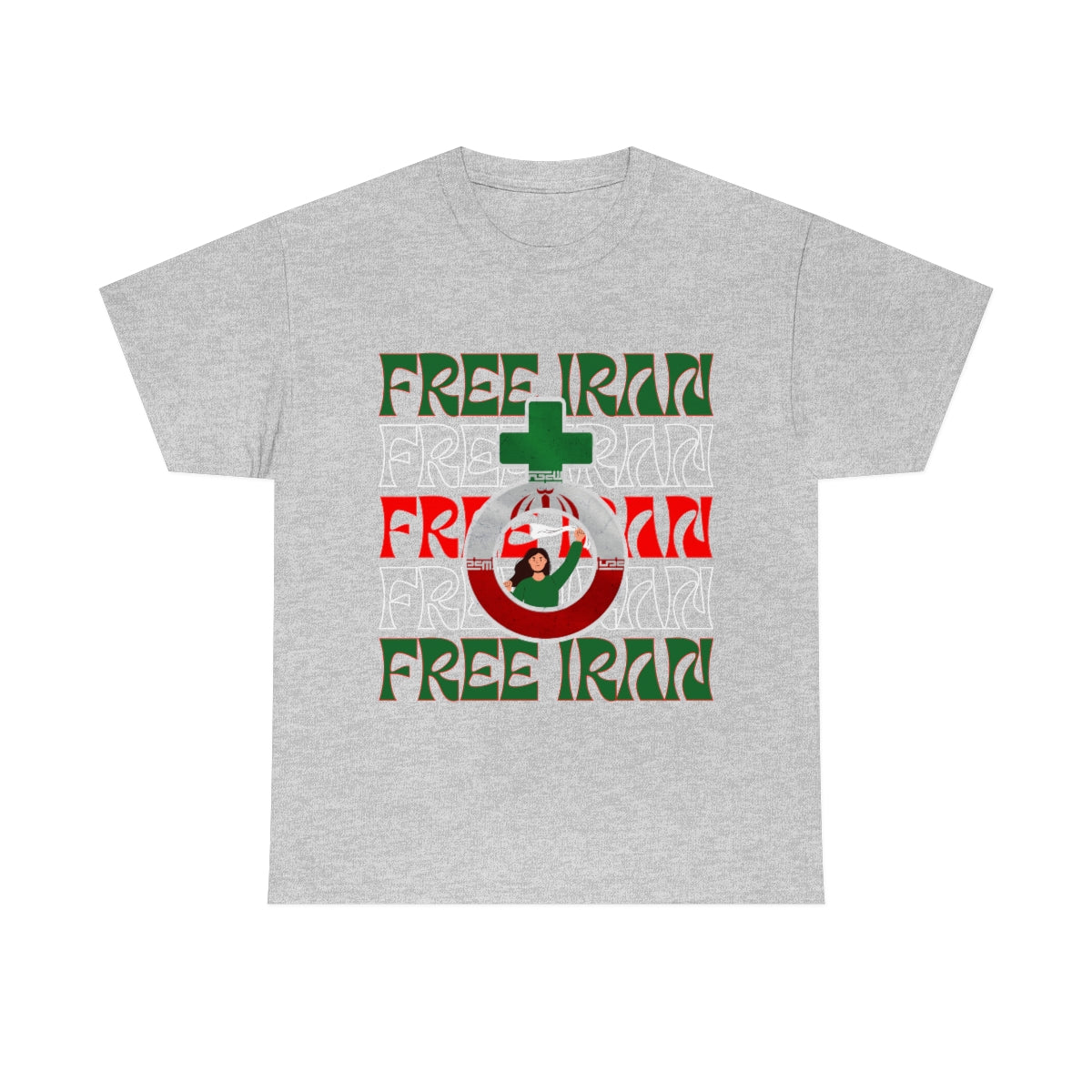 Free Iran Protest Tee Shirt | Unisex Iranian Flag T-Shirt