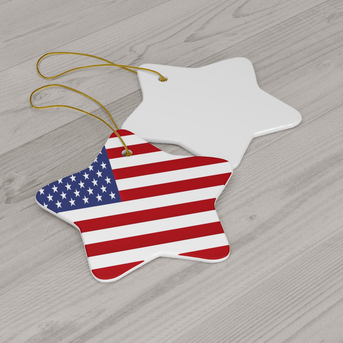 USA Flag Ceramic Ornaments | United States Christmas Tree