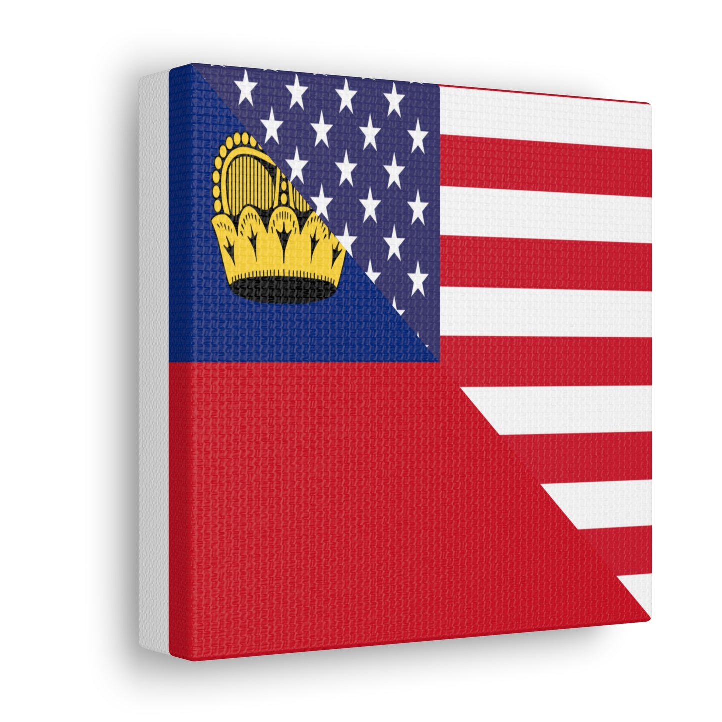 Liechtenstein American Flag Canvas Gallery Wraps | Wall Art