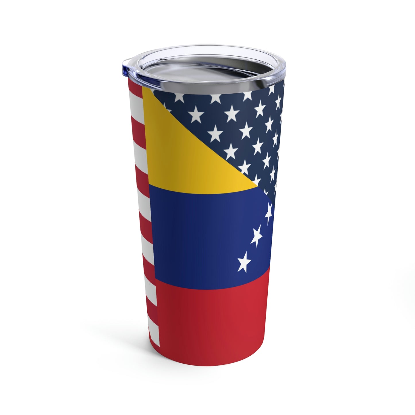 Venezuela American Flag Half Venezuelan USA Tumbler 20oz Beverage Container