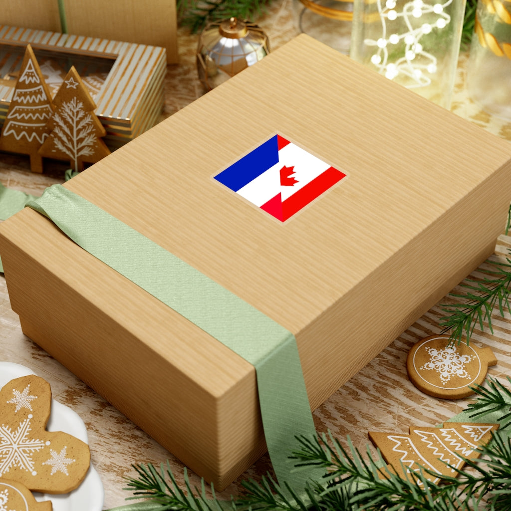 Canadian French Flag Sticker | Canada France Stickers