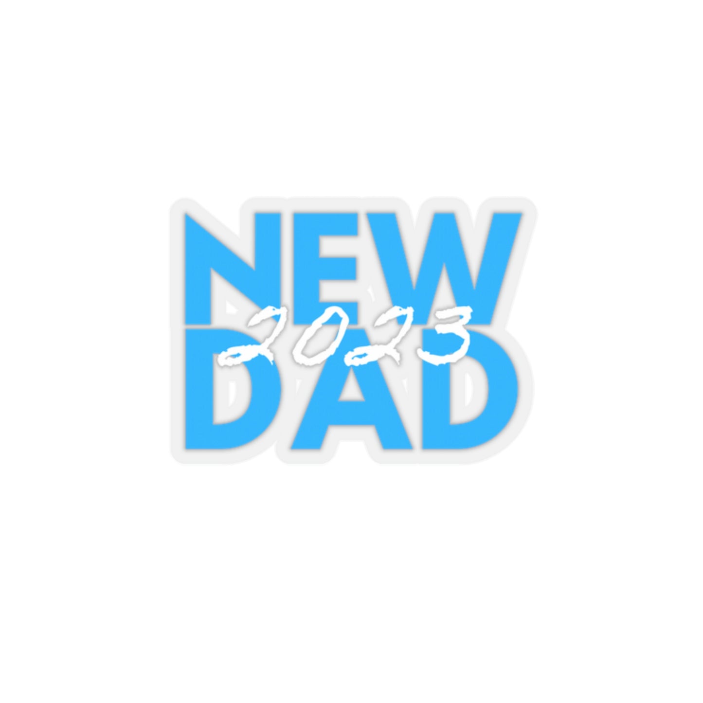 New Dad 2023 First Time Father Sticker Stickers