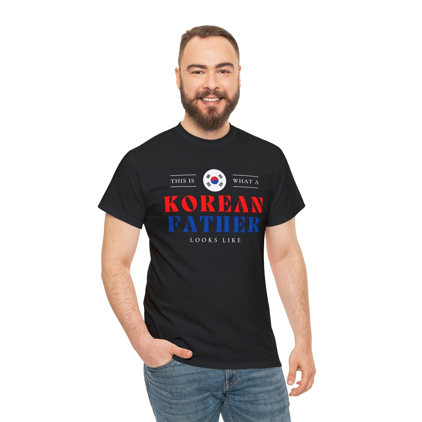 Korean Dad Looks Like South Korea Father T-Shirt | Unisex Tee Shirt