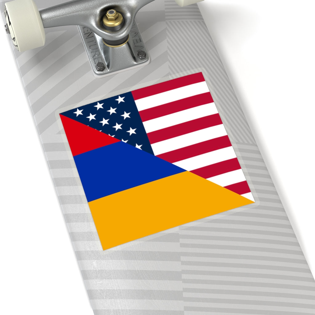 Armenian American Flag Sticker | Armenia USA