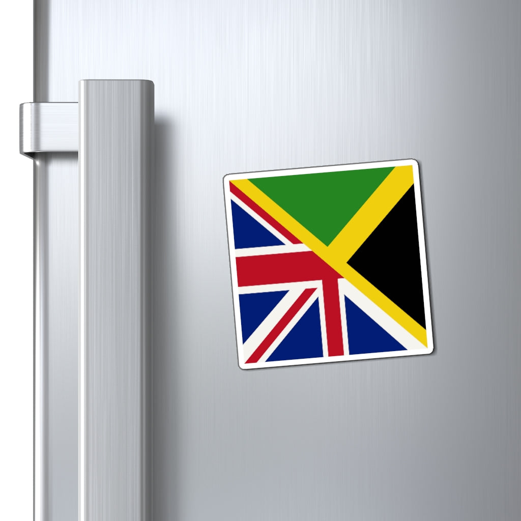 English Jamaican Flag | Half Jamaica England Flag Magnet