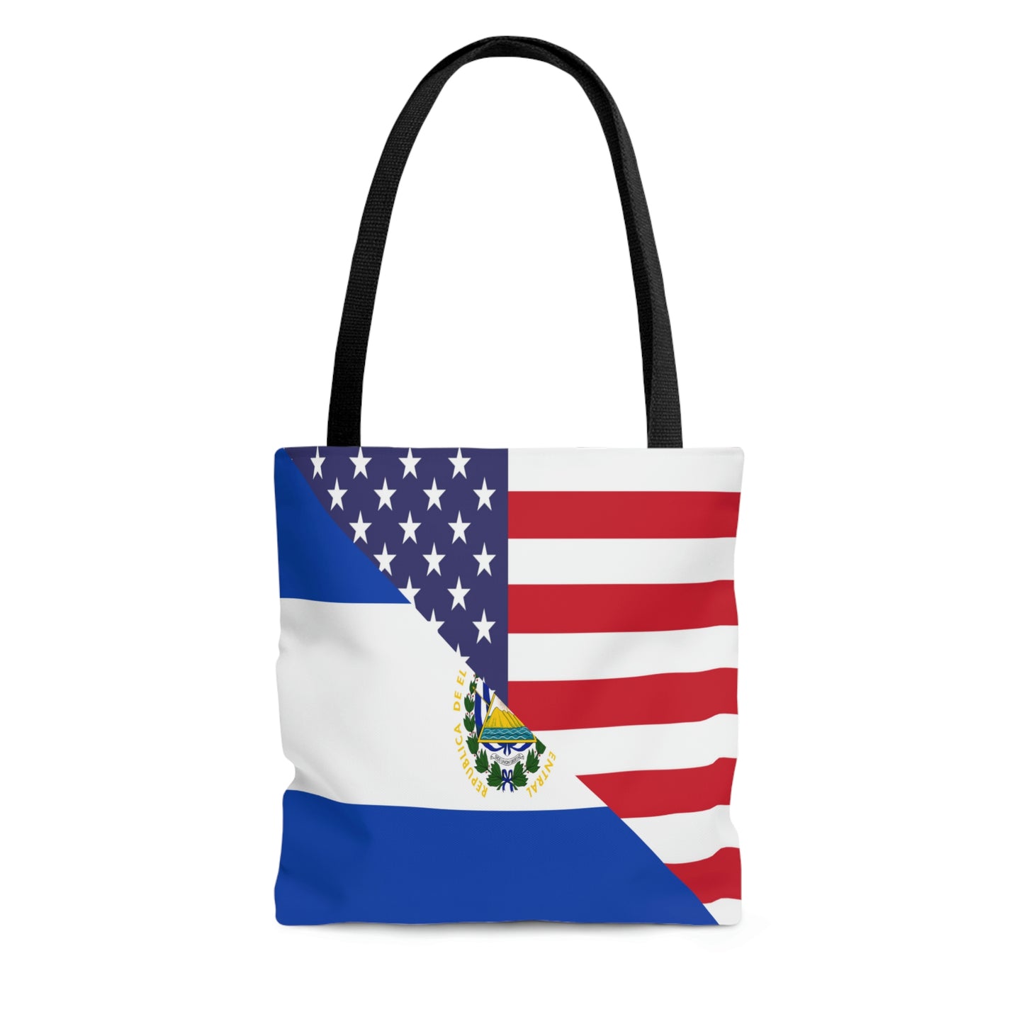 El Salvador American Flag USA Tote Bag | Shoulder Bag