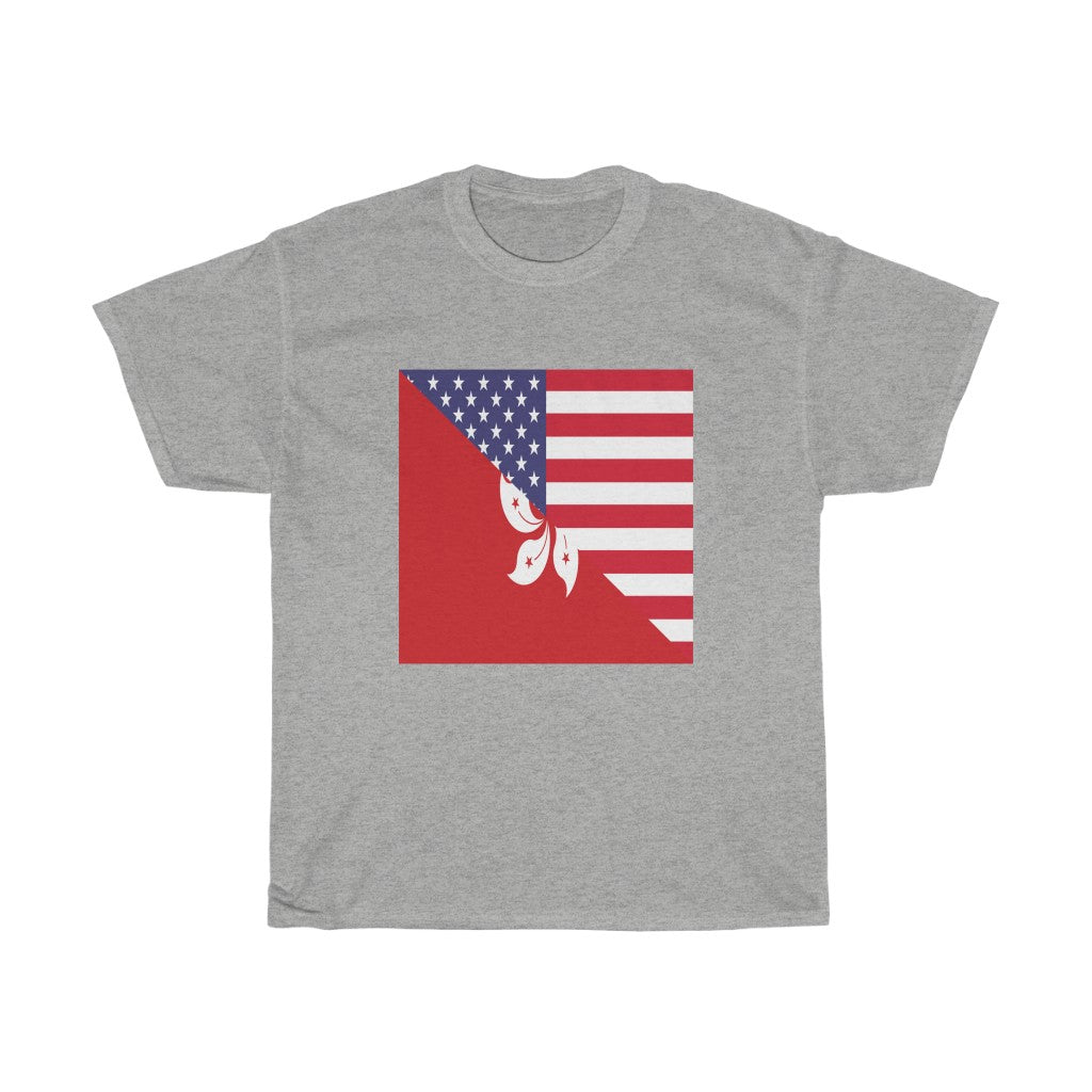 Hong Kong American Flag Tee | Unisex Kongers USA Shirt