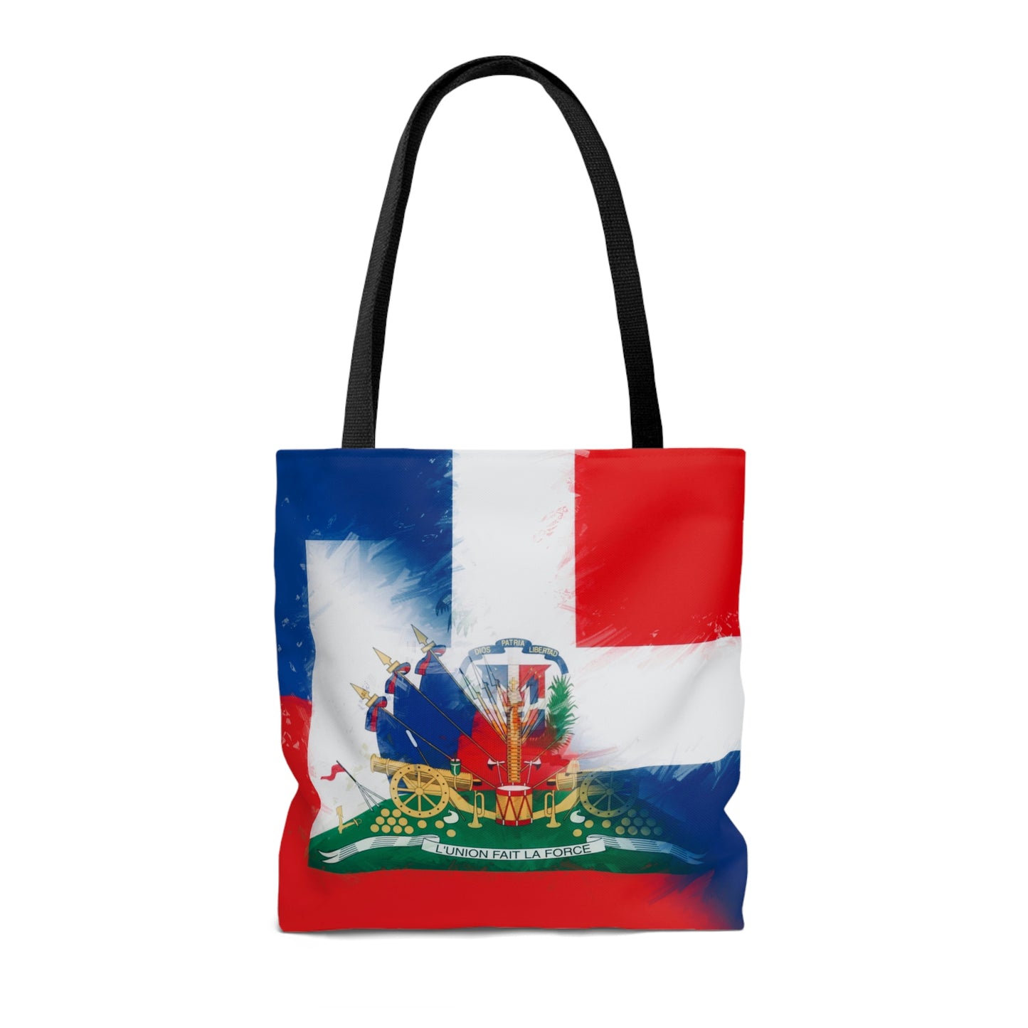 Haiti Dominican Republic Flag | Hispaniola DR Half Haitian Dominican Flag Tote Bag | Shoulder Bag