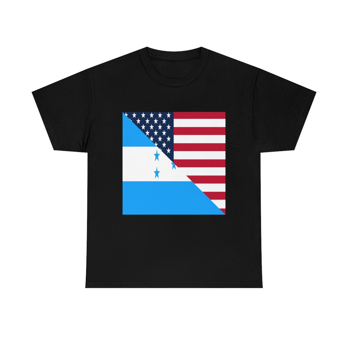 Honduran American Flag T-Shirt | Unisex Honduras USA Tee Shirt