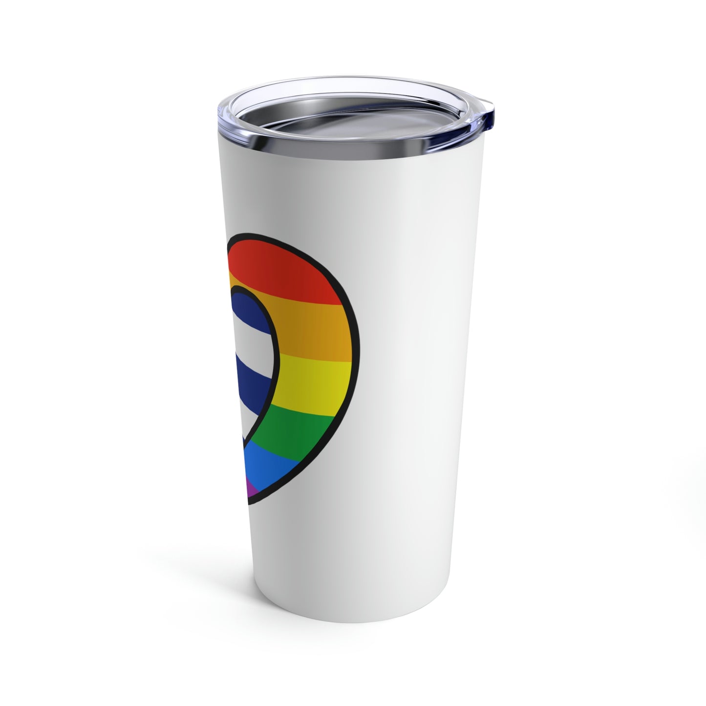 Cuban Rainbow Flag Heart Cuba Pride Month Tumbler 20oz