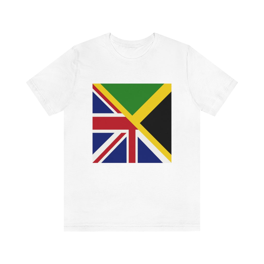 Great Britain Jamaican Flag Shirt | Half Jamaica England Flag Unisex Tee