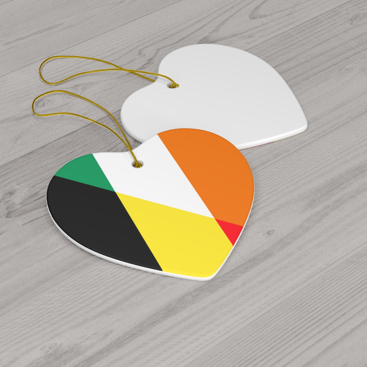 Irish German Flag Ceramic Ornaments | Ireland Germany Holiday Christmas Tree