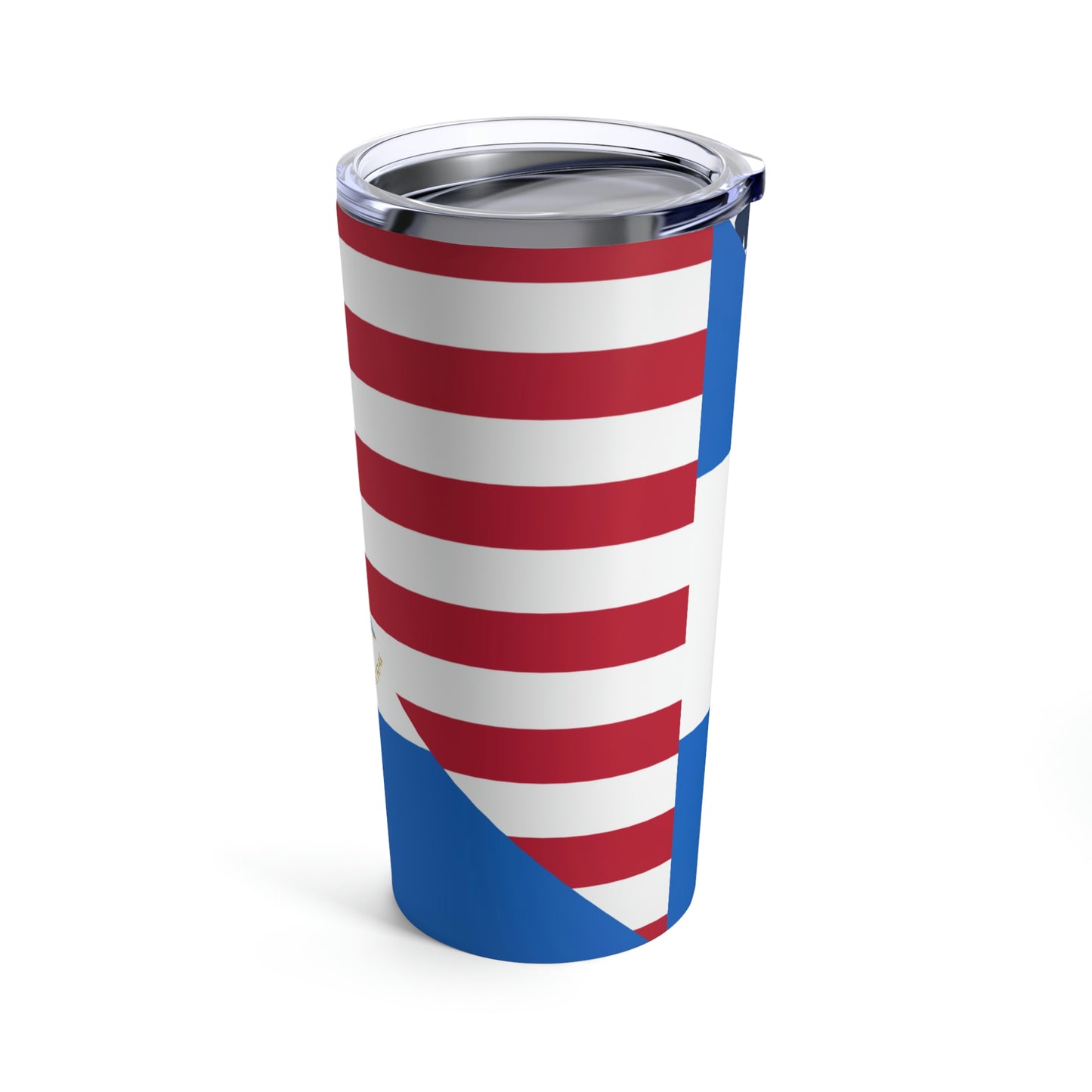 Nicaraguan American Flag Half Nicaragua USA Tumbler 20oz Beverage Container