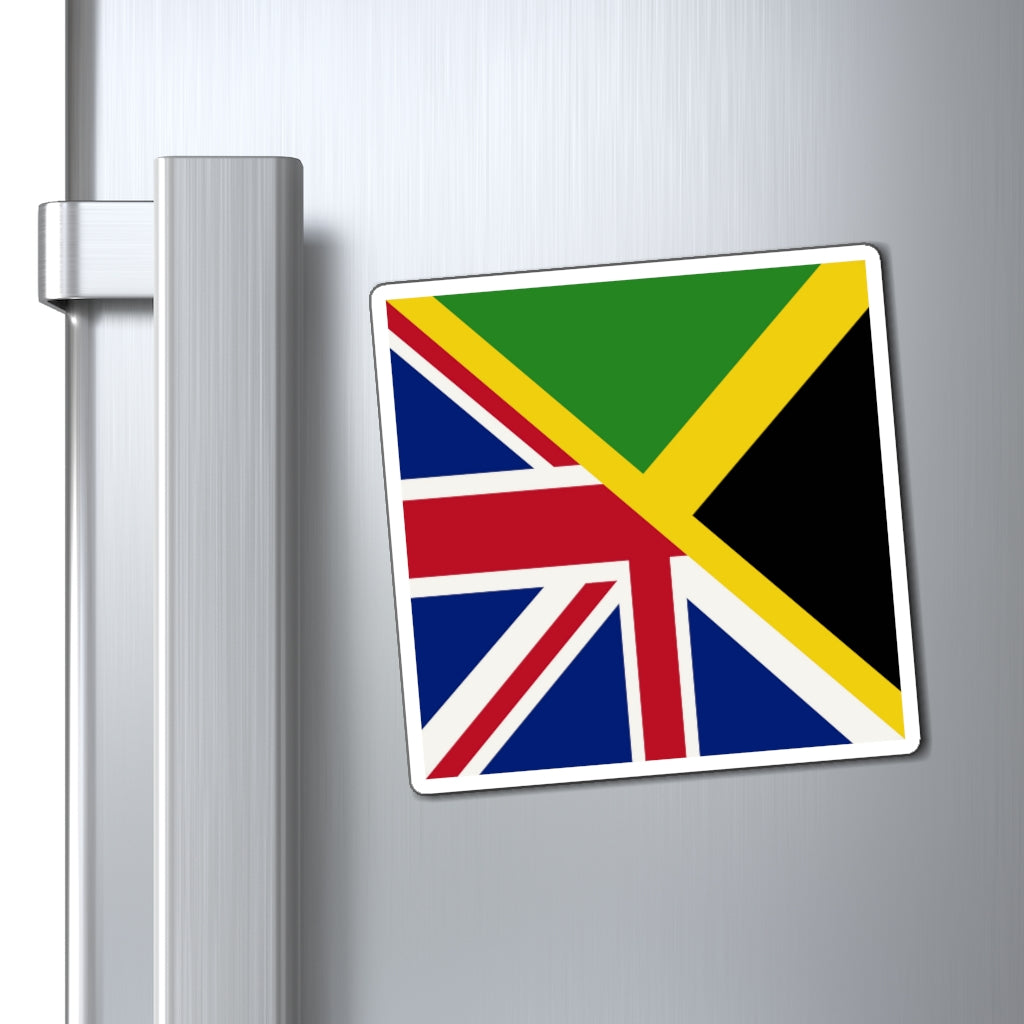 English Jamaican Flag | Half Jamaica England Flag Magnet