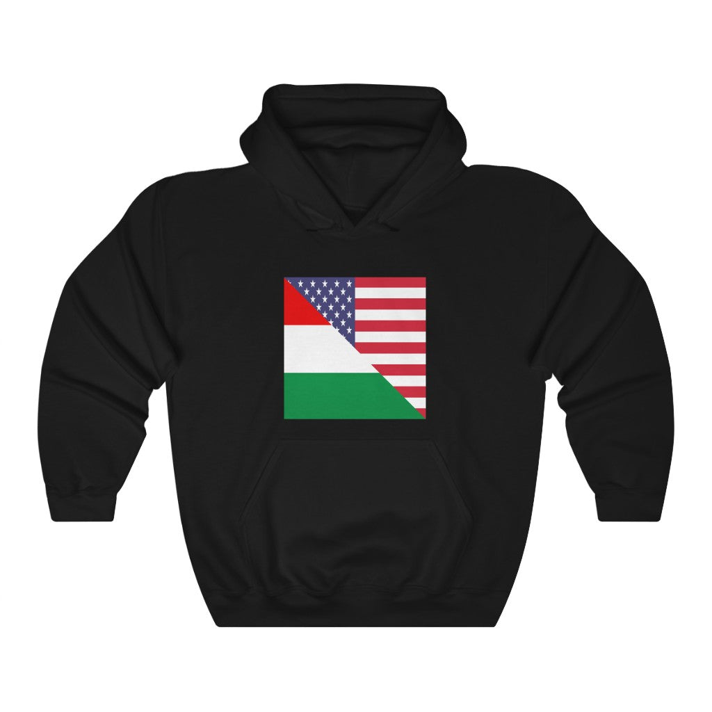 Hungarian American Flag Hoodie | Unisex Hungary USA Men Women Pullover