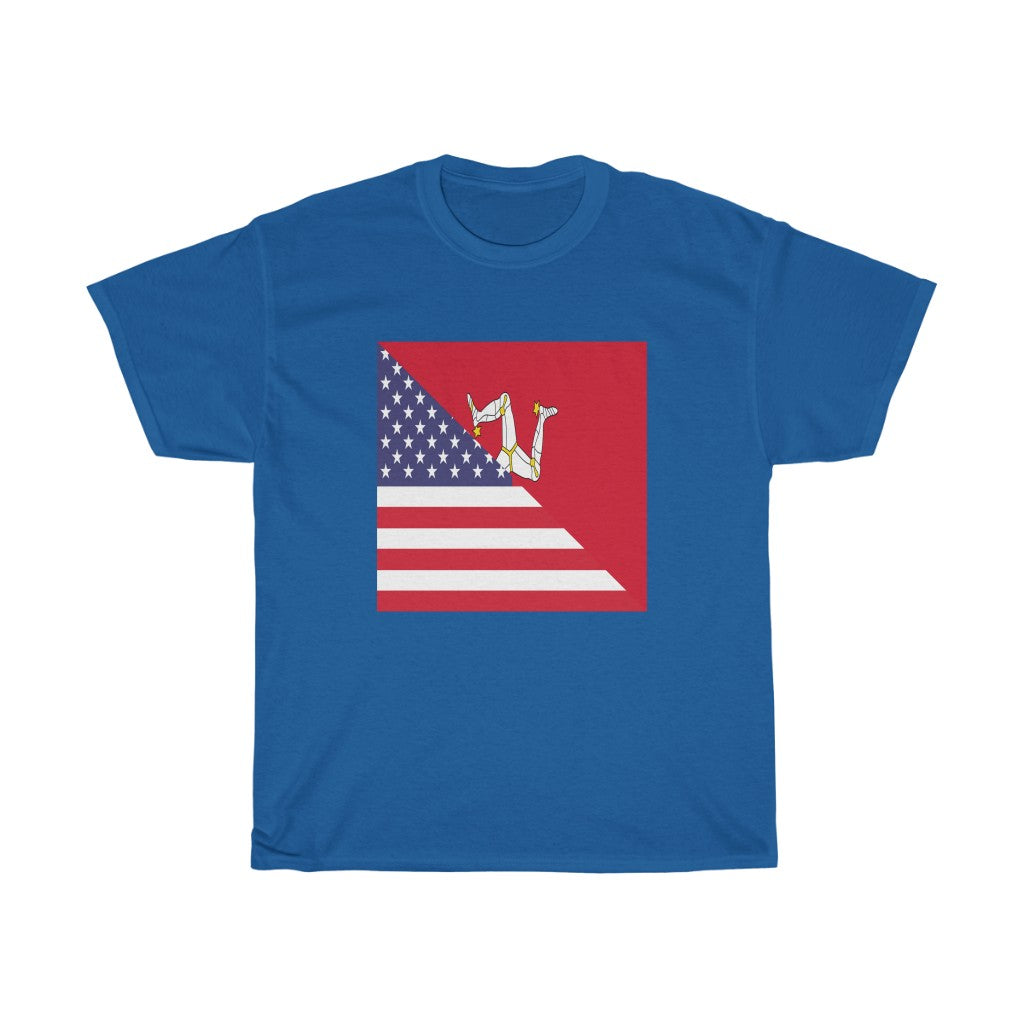 Isle of Man American Flag Tee | Unisex USA Mann Shirt