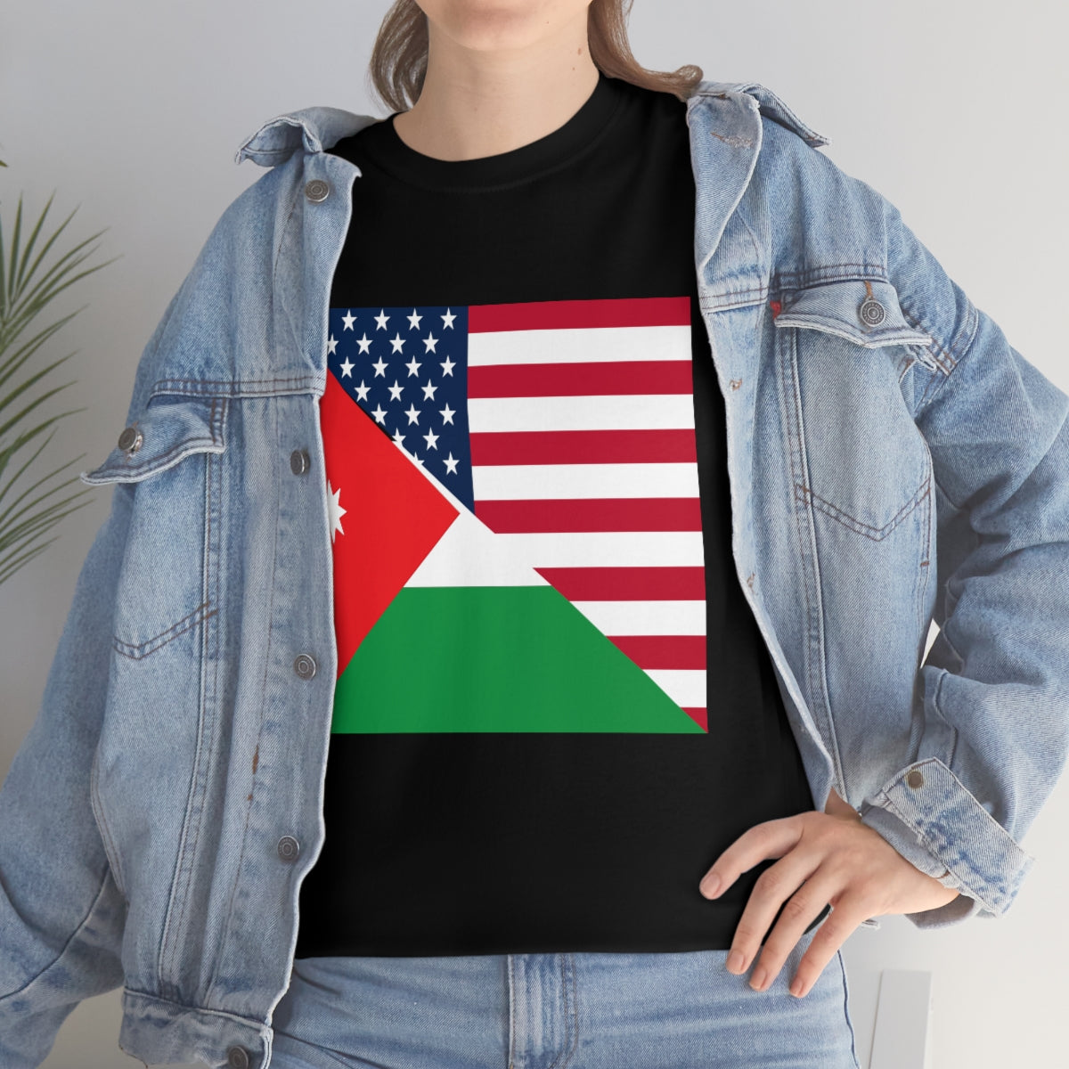 Jordan American Flag Half Jordanian USA T-Shirt | Unisex Tee Shirt