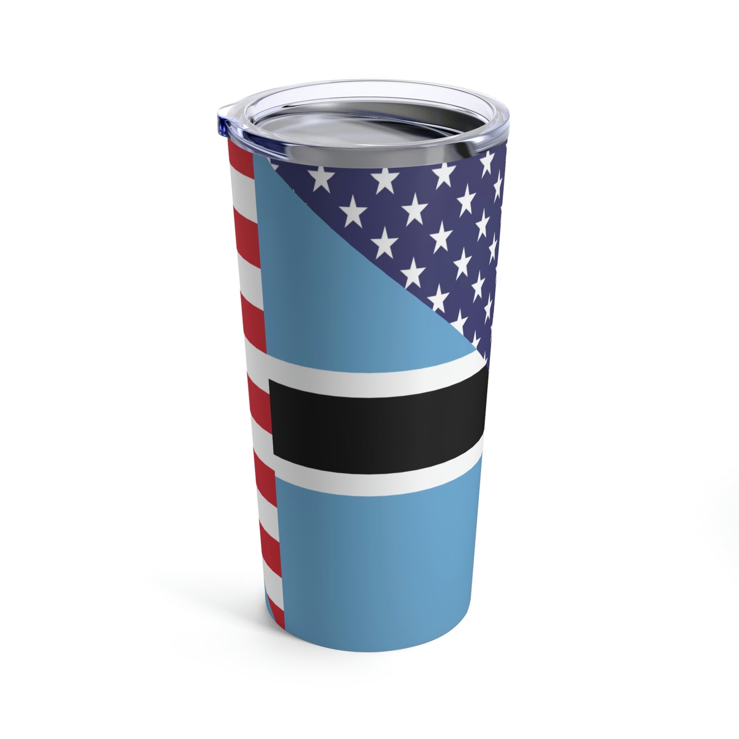 Botswana American Flag USA Tumbler 20oz