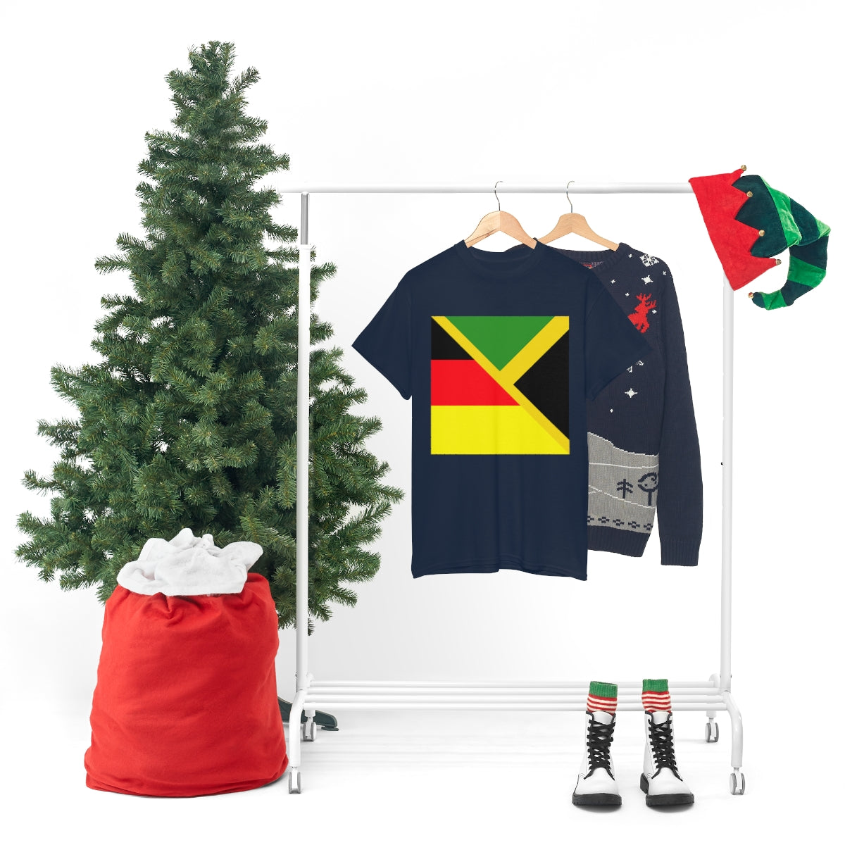 Jamaican German Flag Half Jamaica Germany T-Shirt | Unisex Tee Shirt