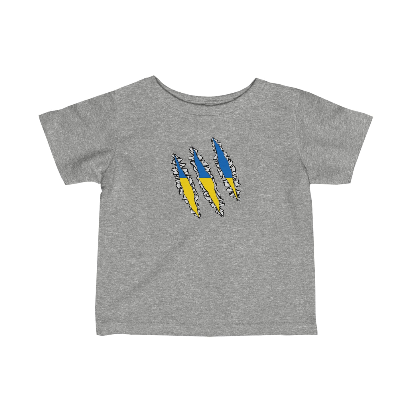 Infant Ukrainian Flag Slash Ukraine Inside Toddler Tee Shirt