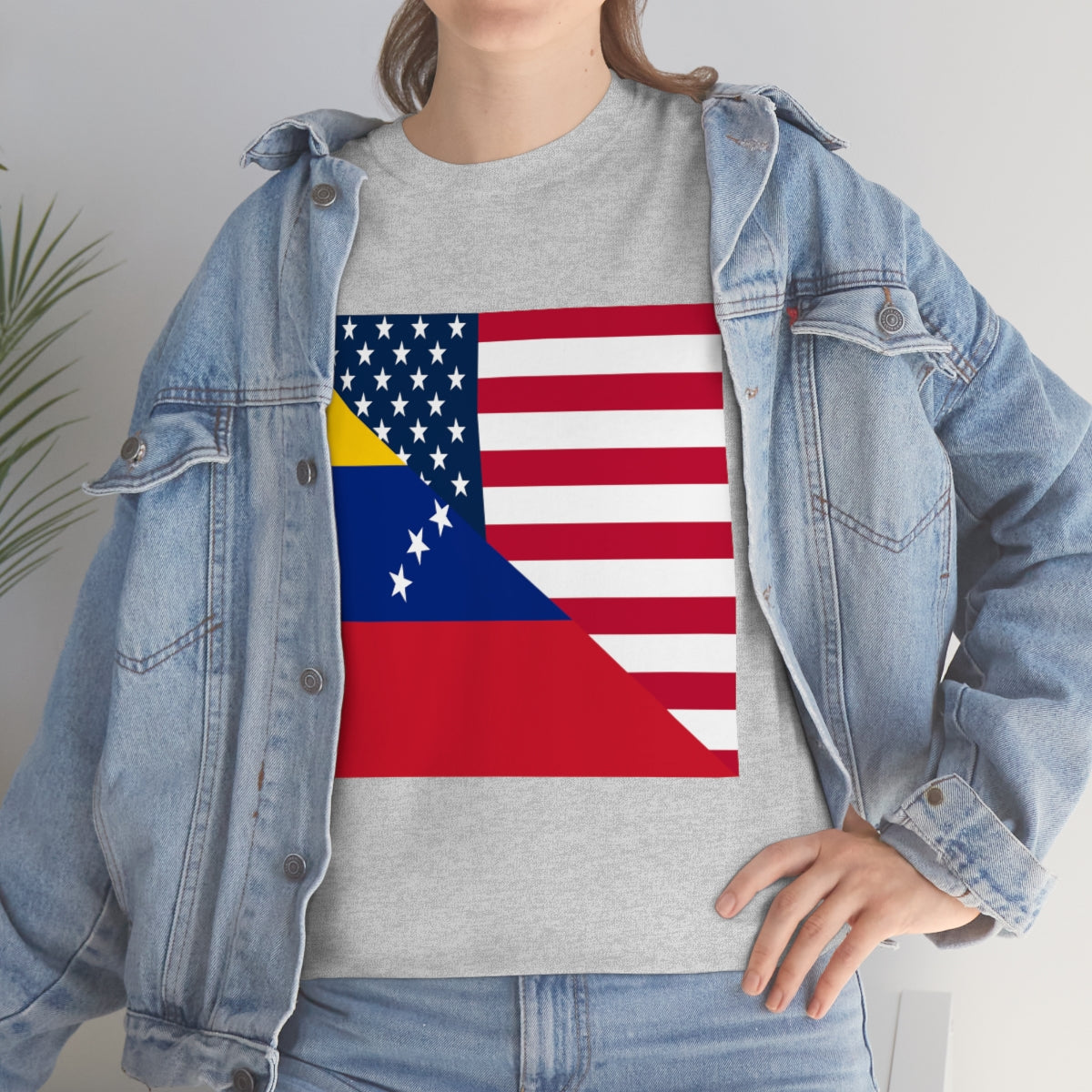 Venezuela American Flag Half Venezuelan USA T-Shirt | Unisex Tee Shirt