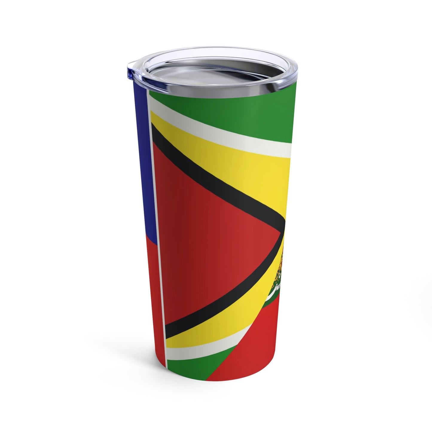 Guyanese Haitian Flag | Half Guyana Haiti Flag Tumbler 20oz