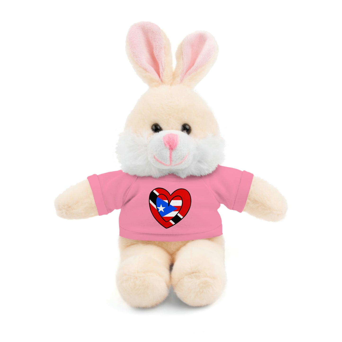 Puerto Rican Trini Valentines Day Gift Stuffed Animal | Boricua Trinidad Flag Toy