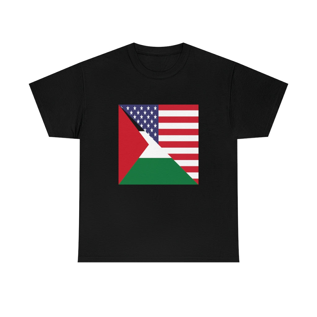 Palestinian American Flag T-Shirt | Unisex Palestine Men Women Tee