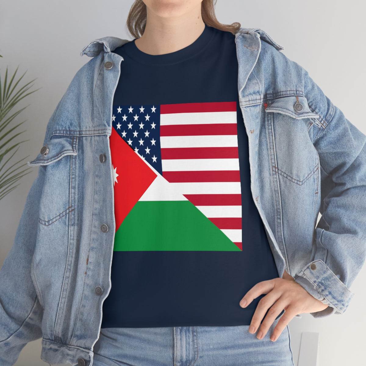 Jordan American Flag Half Jordanian USA T-Shirt | Unisex Tee Shirt