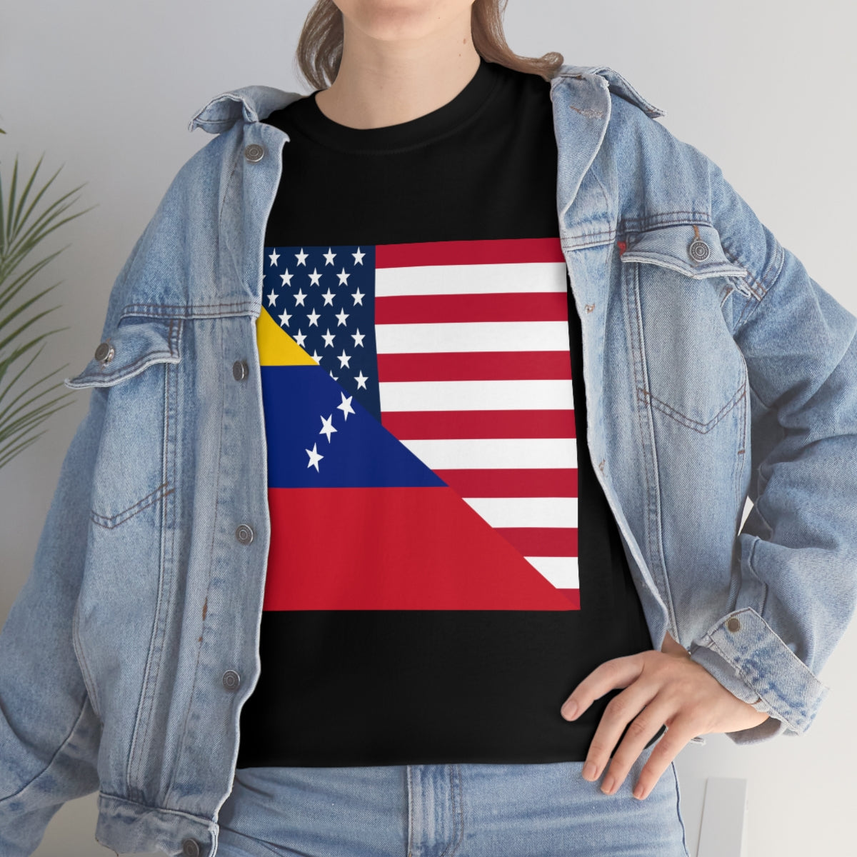 Venezuela American Flag Half Venezuelan USA T-Shirt | Unisex Tee Shirt