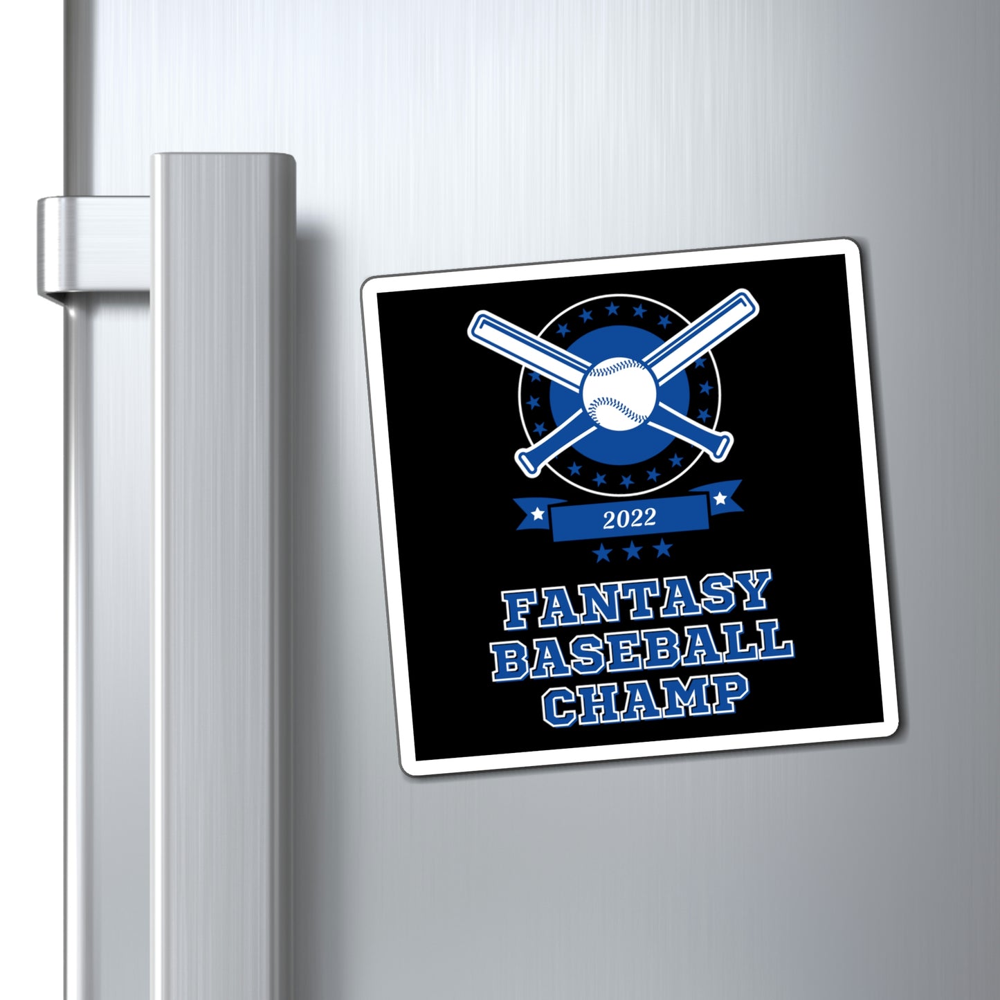 Fantasy Baseball Champ 2022 Sports Champion Bats Magnet