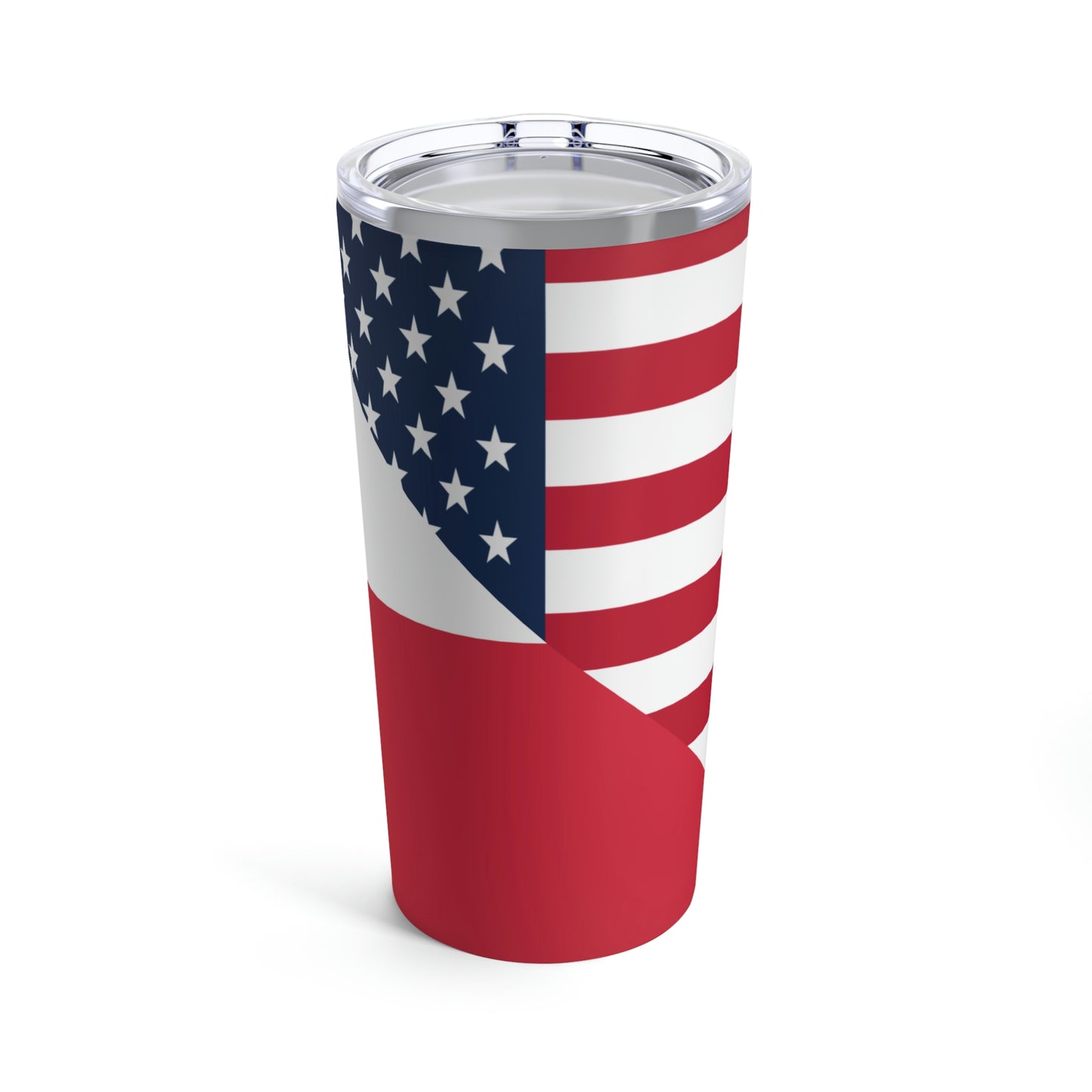 Polish American Flag Half Poland USA Tumbler 20oz