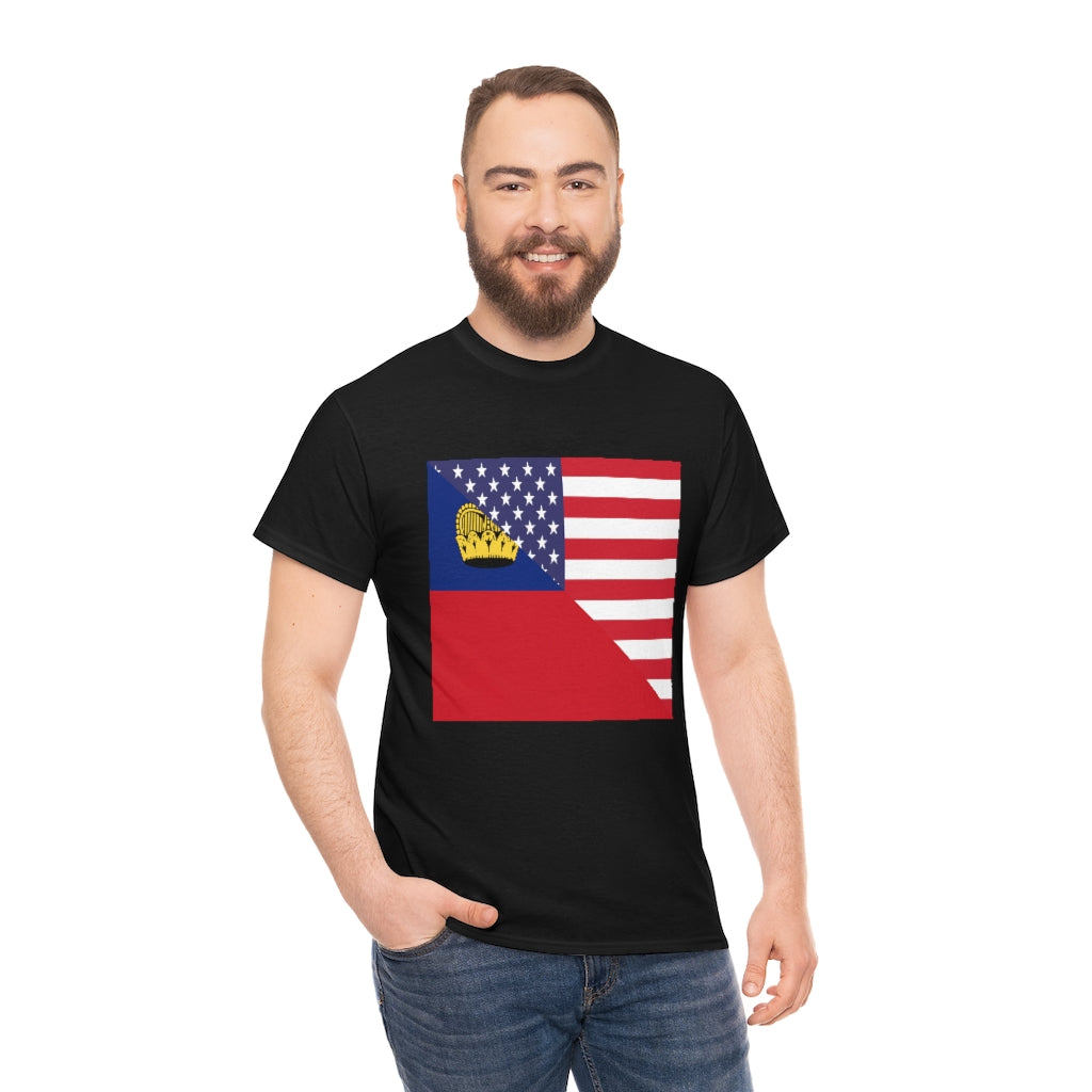 Liechtenstein American Flag Shirt | Unisex USA Men Women TShirt